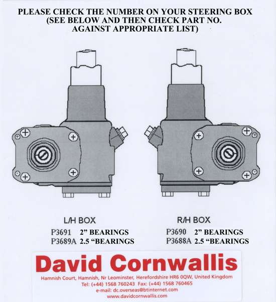 Marles Steering Box Parts